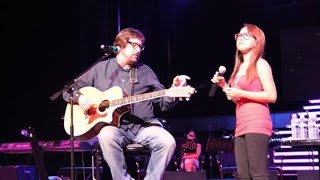 SEPARATE LIVES rehearsal carrie pejano amp stephen bishop [upl. by Ennaylime]