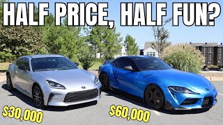 Toyota GR86 VS Toyota GR Supra  Is the Baby Supra Any Fun [upl. by Cormier]