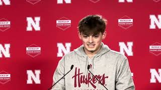 Nebraska Basketball G Connor Essegian meets with the media on Thursday [upl. by Prud]