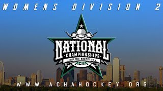 2019 ACHA Womens D2 National Championships Game 10 E1 BISHOPS vs W5 IOWA STATE [upl. by Ahsyekal538]