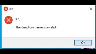 How to Fix The directory name is invalid  Hard Disk to USB drive  is not accessible  2024 [upl. by Ynatsed]