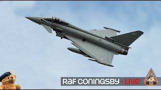 LIVE NONSTOP TYPHOON FGR4 amp F35B ACTION • TRAINING POLICING amp QRA STATION RAF CONINGSBY 170924 [upl. by Nelia]