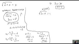 Równania kwadratowe w których niewiadoma występuje pod znakiem pierwiastka [upl. by Red89]