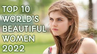 Top 10 Most Beautiful Women In The World 2022 [upl. by Novit]