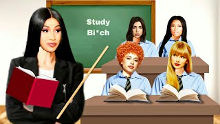 Celebrities first day at school  But Cardi B is the teacher [upl. by Kata]