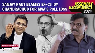 Sanjay Raut Speech  Sanjay Raut Blames ExCJI Chandrachud For Maharashtra Election Loss This Time [upl. by Paresh]