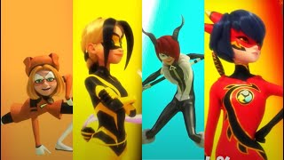 All Heroes Present In Penalteam Miraculous Ladybug [upl. by Etneciv]