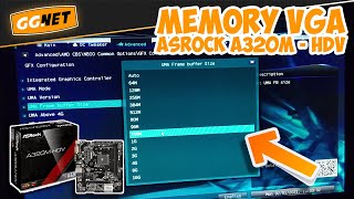 Cara Setting Memory Graphic pada Motherboard AsRock A320MHDV [upl. by Tegirb]