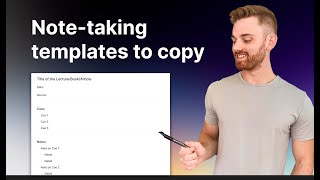 Notetaking methods  templates you can copy to take better notes [upl. by Fabria555]