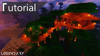 Minecraft JUNGLE Survival House Tutorial [upl. by Sayer473]