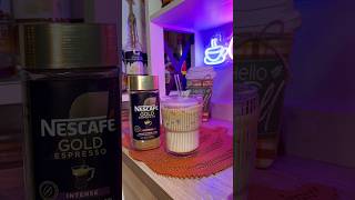 Nescafé Gold Espresso Intense coffee espressocoffeemachine asmrvideo icedcoffee recipe coffee [upl. by Ellennaj734]