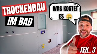 TROCKENBAU im Bad ⎜KOSTEN 🤑 [upl. by Etnaud]