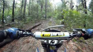 Nowra dirt bike riding  Yamaha WR250Z [upl. by Anuayek]