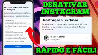 COMO DESATIVAR CONTA DO INSTAGRAM 2023 [upl. by Coy]