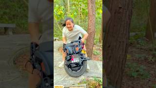 One wheel Ola bike made in China🤩miniwood toy woodworking art skills hand craft baik [upl. by Demitria]