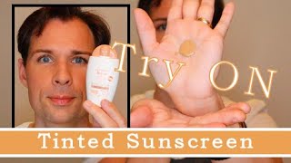 TINTED AVÈNE MINERAL FLUID SPF 50 TRY ON [upl. by Alak182]