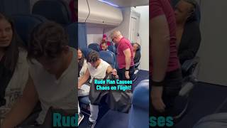 Rude Man Causes Chaos on Flight Part 1 shorts viralshort trendingshorts [upl. by Shult573]