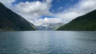 Norway Fjord Cruise Flåm  Aurlandsvangen  Gudvangen Aurlandsfjord  Nærøyfjord [upl. by Linnea]