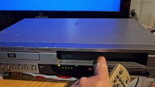 Sanyo DVW7100 DVDVCR W REMOTE [upl. by Ardnasak]