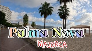 PALMA NOVA  Majorca  beach front  walk around [upl. by Tipton180]