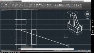 AutoCAD 2017 Tutorial Orthographic layouts [upl. by Patsis]