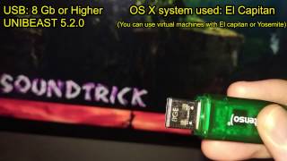 HACKINTOSH Create a Bootable USB Drive Using UniBeast 520  LGA 771 to 775 Intel® Xeon® X5460 [upl. by Schlenger]