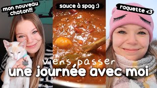 VLOG mon nouveau chat siamois sauce à spaghetti  sortie en raquettes 🐱🍝 [upl. by Midian]