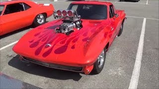 1963 Corvette Stingray Split Window Blown Induction Pro Street ECP Nationals Dreamgoatinc Video [upl. by Abram]