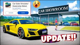 Big Update Now  Car Saler Simulator Dealership [upl. by Ycal]