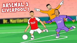 VAN DIJK amp ALISSON DISASTER CLASS Arsenal vs Liverpool 31 Parody Goals Highlights Martinelli [upl. by Daniel]