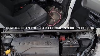 How To Clean Your Car InteriorExterior At Home [upl. by Eiliak168]