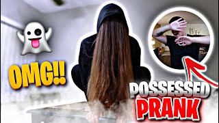 Hilarious POSSESSED PRANK ON BOYFRIEND GETS CRAZY [upl. by Aleacem206]