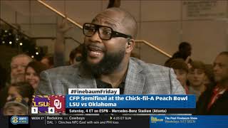 Marcus Spears quotbold previewquot CFP Semifinal LSU vs Oklahoma 2019 ChickfilA Peach Bowl [upl. by Sumer551]