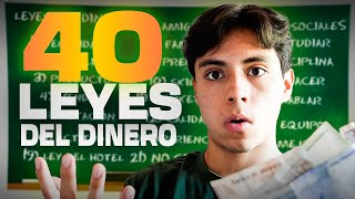 LA ESCUELA NO QUIERE QUE SEPAS ESTO   40 Leyes del dinero [upl. by Rosse529]