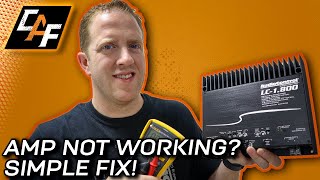 No sound No power Fix your amplifier EASILY with THESE EASY TESTS [upl. by Richel127]