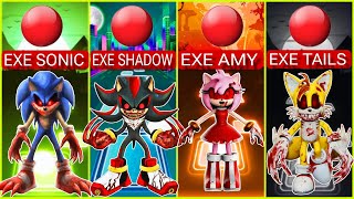 EXE SONIC 🆚 EXE SHADOW 🆚 EXE AMY 🆚 EXE TAILS  WHO IS THE WINNER  TILES HOP [upl. by Mccarty]