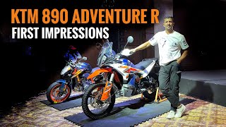 KTM 890 Adventure R Walkaround  Launched at Rs 1580 Lakh  BikeWale [upl. by Kaylil]