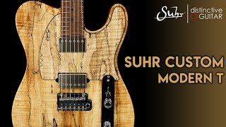 Suhr Custom Modern T  Spalted Maple 24 Fret Tele [upl. by Eillah]