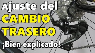 Ajustar cambio trasero de bicicleta  GLOBEROS BTT [upl. by Norrek]