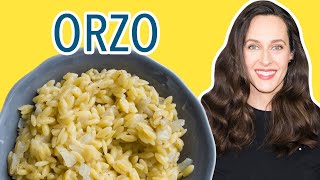 Easy Creamy Orzo Recipe  How to Make Orzo  What is Orzo [upl. by Kristoforo]