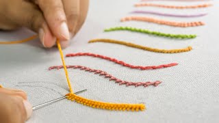 10 Most Strange Hand Embroidery Stitches for Beginners [upl. by Notrem]