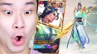 Skin Terbaru Zilong Collector Rp1000000  Mobile Legends [upl. by Nauq]