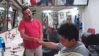 Turkish barber Head Massage  Kuafor Ercan [upl. by Ydnim949]