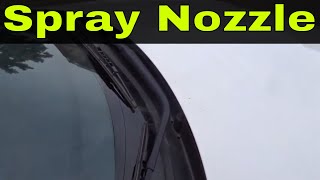 How To Fix A Clogged Windshield Washer Spray NozzleEasy Tutorial [upl. by Repsaj]