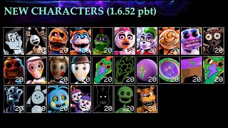 Ultra Custom Night 1652  CHARACTER MECHANIC WALKTHROUGHS  NEW CHARACTERS public betatesting [upl. by Tara]