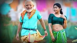 oo antava oo pushpa song Dance with modi amp mamta [upl. by Elda]