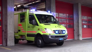 Partenza mezzi Civici Pompieri Lugano in emergenza  Swiss Fire Dept responding [upl. by Louie787]