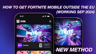 How To Get Fortnite Mobile on iPhonesiPads Outside The EU NEW METHOD [upl. by Emoraj]