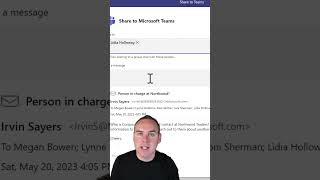 How to Share an Email from Outlook to Microsoft Teams in Seconds 2023 [upl. by Monika909]