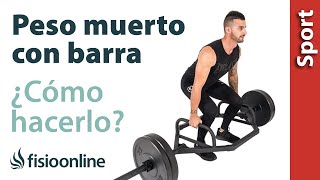 🤔Cómo HACER correctamente PESO MUERTO con BARRA🏋🏼‍♂️ [upl. by Gerrie83]